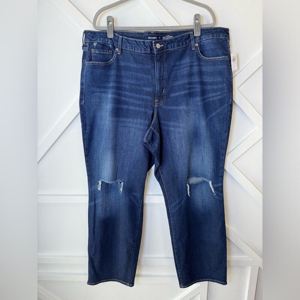 NWT Old Navy High Rise O.G. Straight Leg Secret Smooth Pockets Jeans Size 22